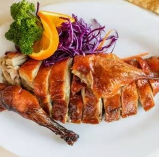 Roasted Duck — tender duck with a caramelised crispy skin